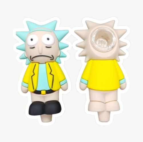 Pipa Rick Morty Recubierta Con Silicona